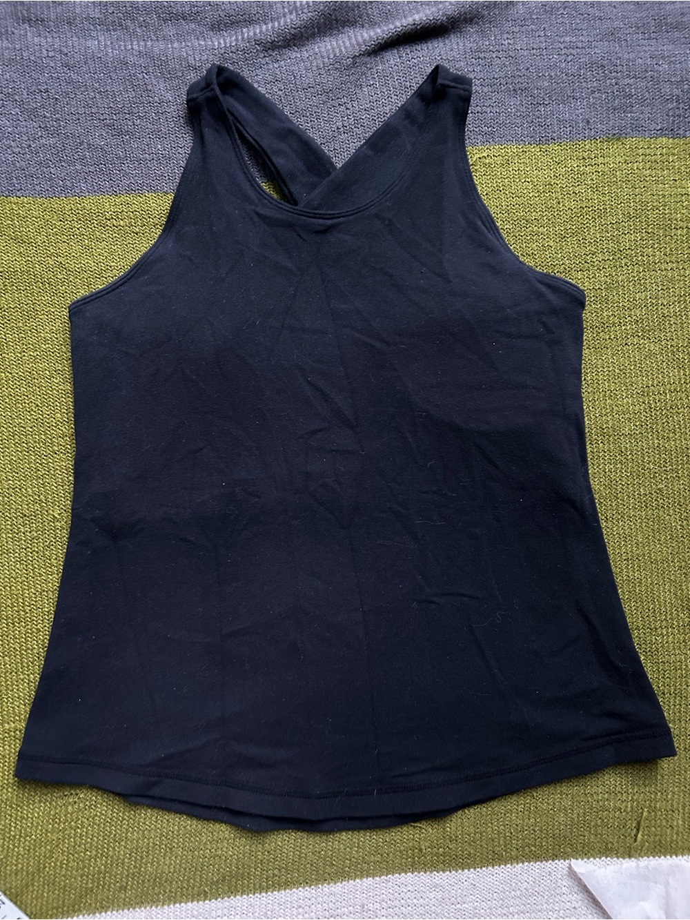 Vintage Lululemon Black Racerback Tank Top - Women's Size 4